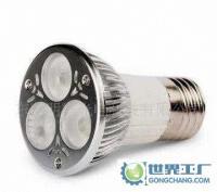 LED灯杯射灯可调光E27 3×1W大功率LED寿命50000小时镁合金_灯具照明_世界工厂网中国产品信息库